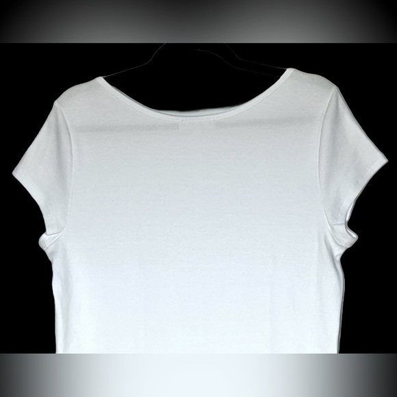 NWT Madewell White (Re)generative Cotton Ribbed Cap-Sleeve Tee, Sizes S & XL - Picture 9 of 14